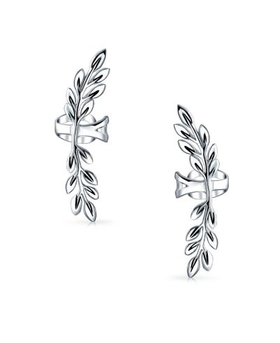 Серьги-каффы Bling Jewelry Climber Cartilage Leaf для непроколотых ушей