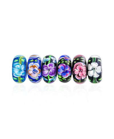 Bling Jewelry набор разноцветных бусин Murano Glass Charm для браслета.925 Sterling Silver