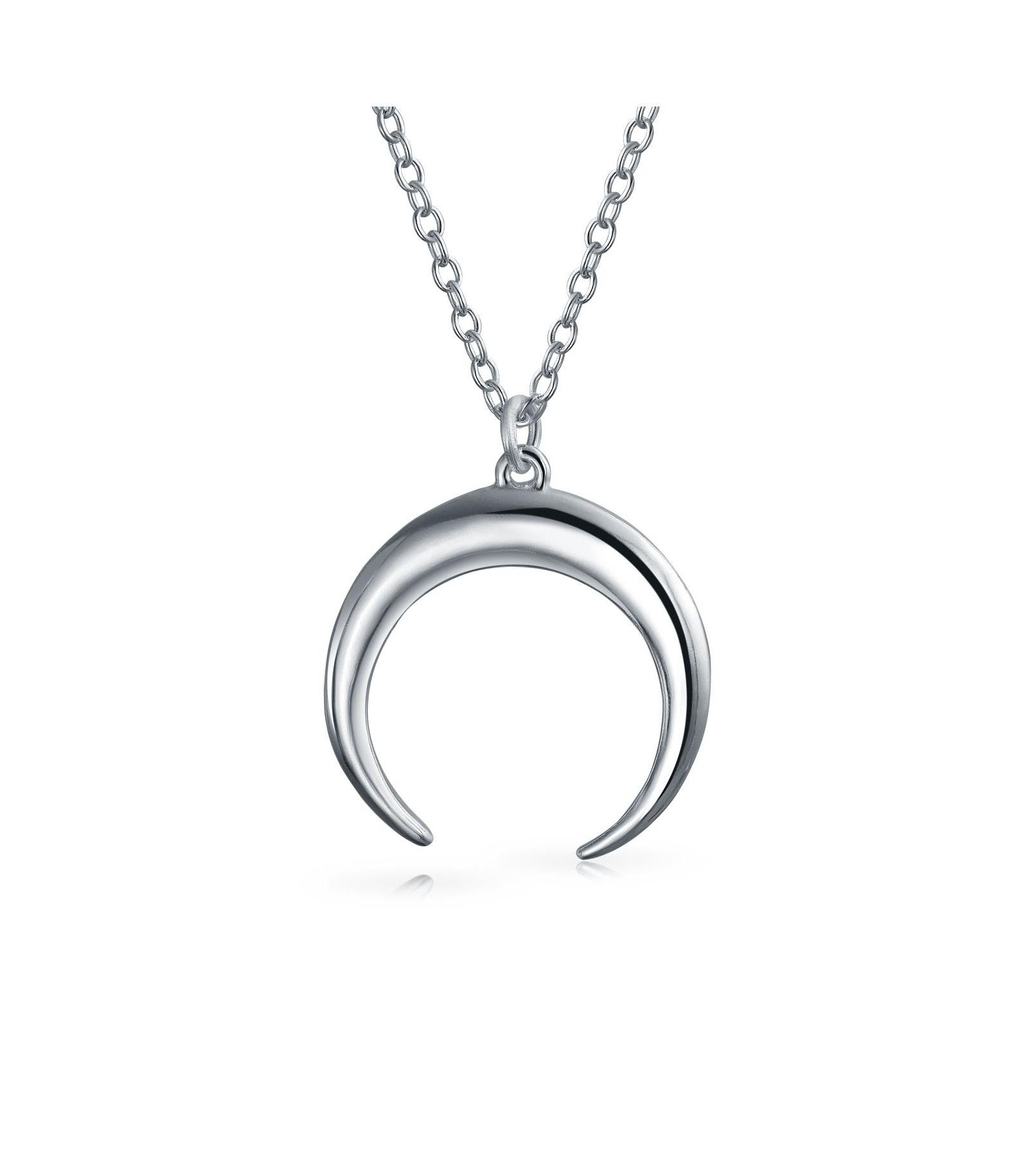 Подвеска ожерелье Bling Jewelry Trendy Horn Half Protection Symbol