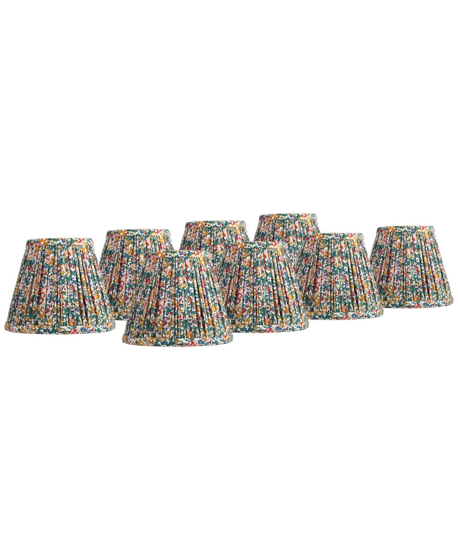 Springcrest комплект сменных абажуров 3 1/2" Top x 6" Bottom x 5" High x 5" Slant Pleated Clip On Candelabra, 8 шт.