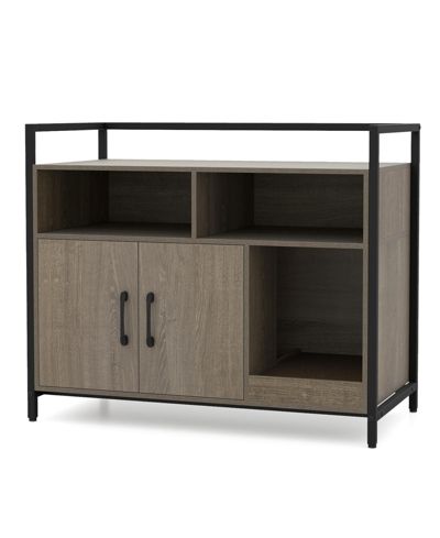 COZITO Hidden Cat Washroom 35 in Double Door Scratch Board Oak