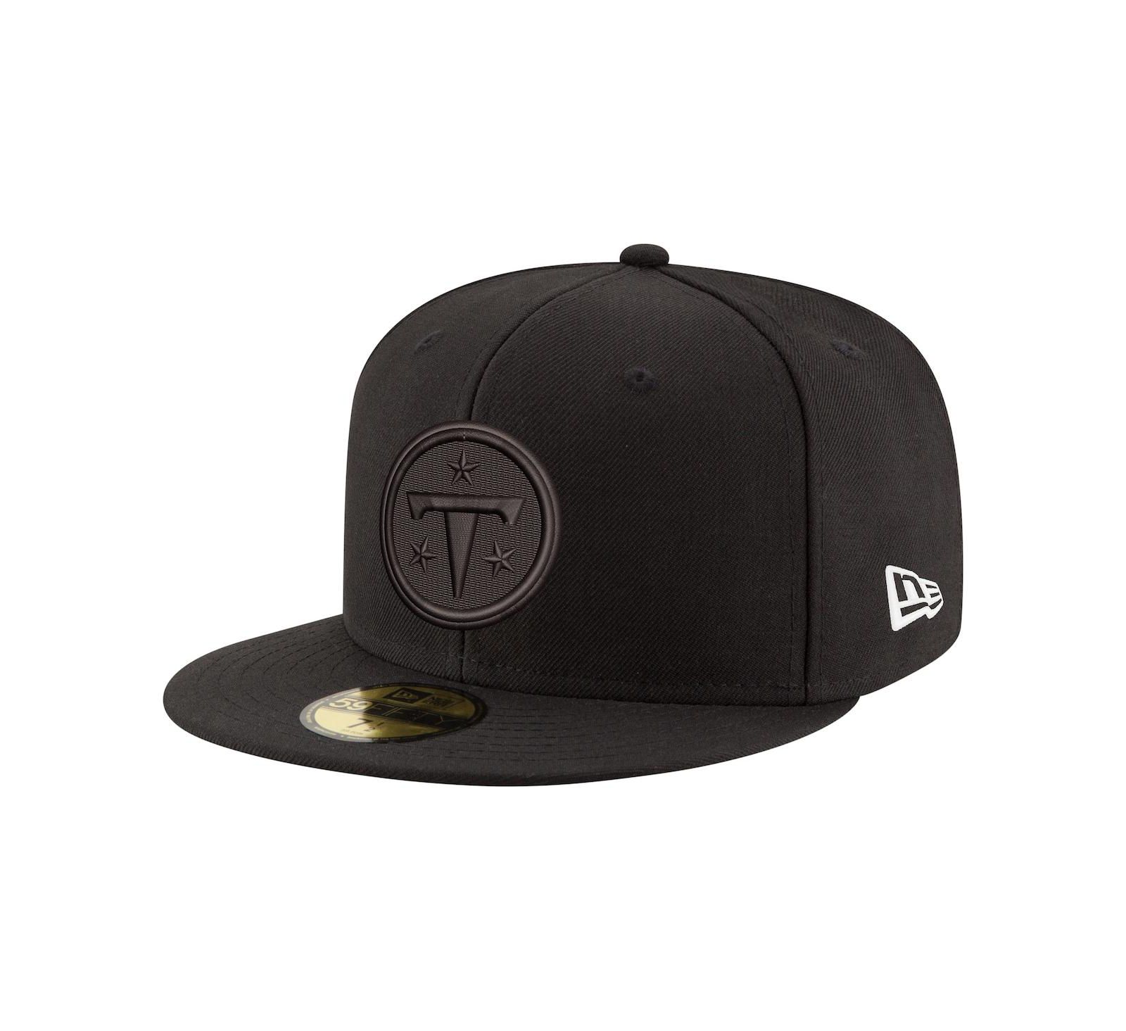 New Era Men's Black Tennessee Titans Black on Black 59FIFTY Fitted Hat