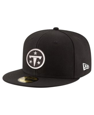 Мужская кепка New Era Black Tennessee Titans Black White 59FIFTY