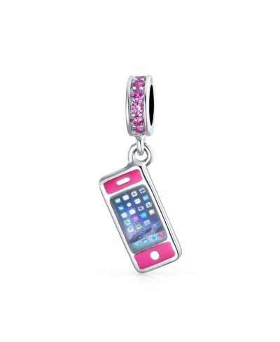 Подвеска-шарм Bling Jewelry для мобильного телефона из стерлингового серебра