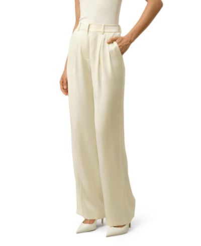 LILYSILK Women's Double-Faced Charmeuse Straight- Leg Pant