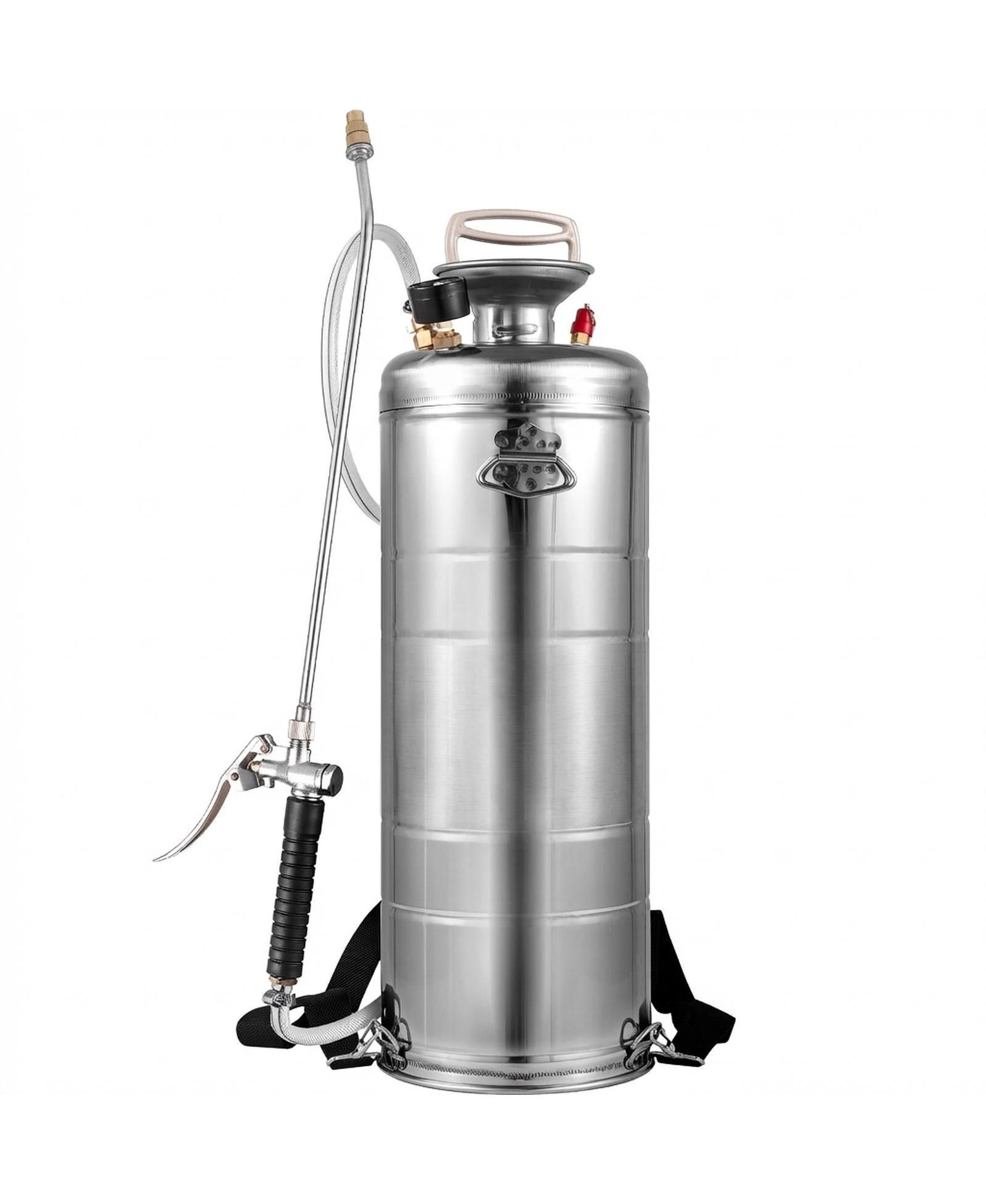 Нержавеющая сталь распылитель SUGIFT 3.5Gal Stainless Steel Sprayer, 20" Wand, Adjustable Nozzle for Gardening