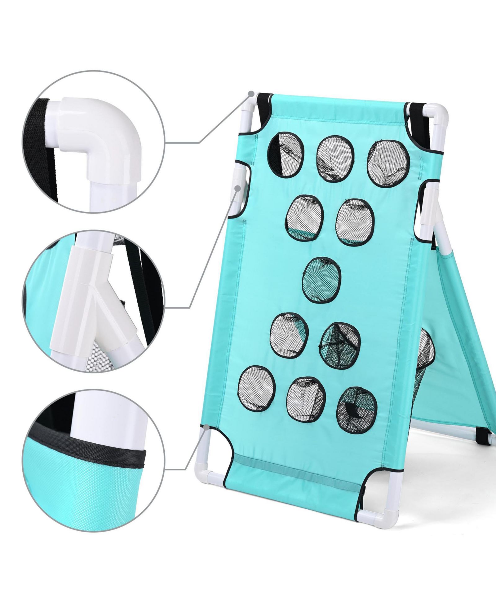Игровой набор Yescom Portable Cornhole Game Set с 12 отверстиями, PVC, 8 мячей и 8 мешочков