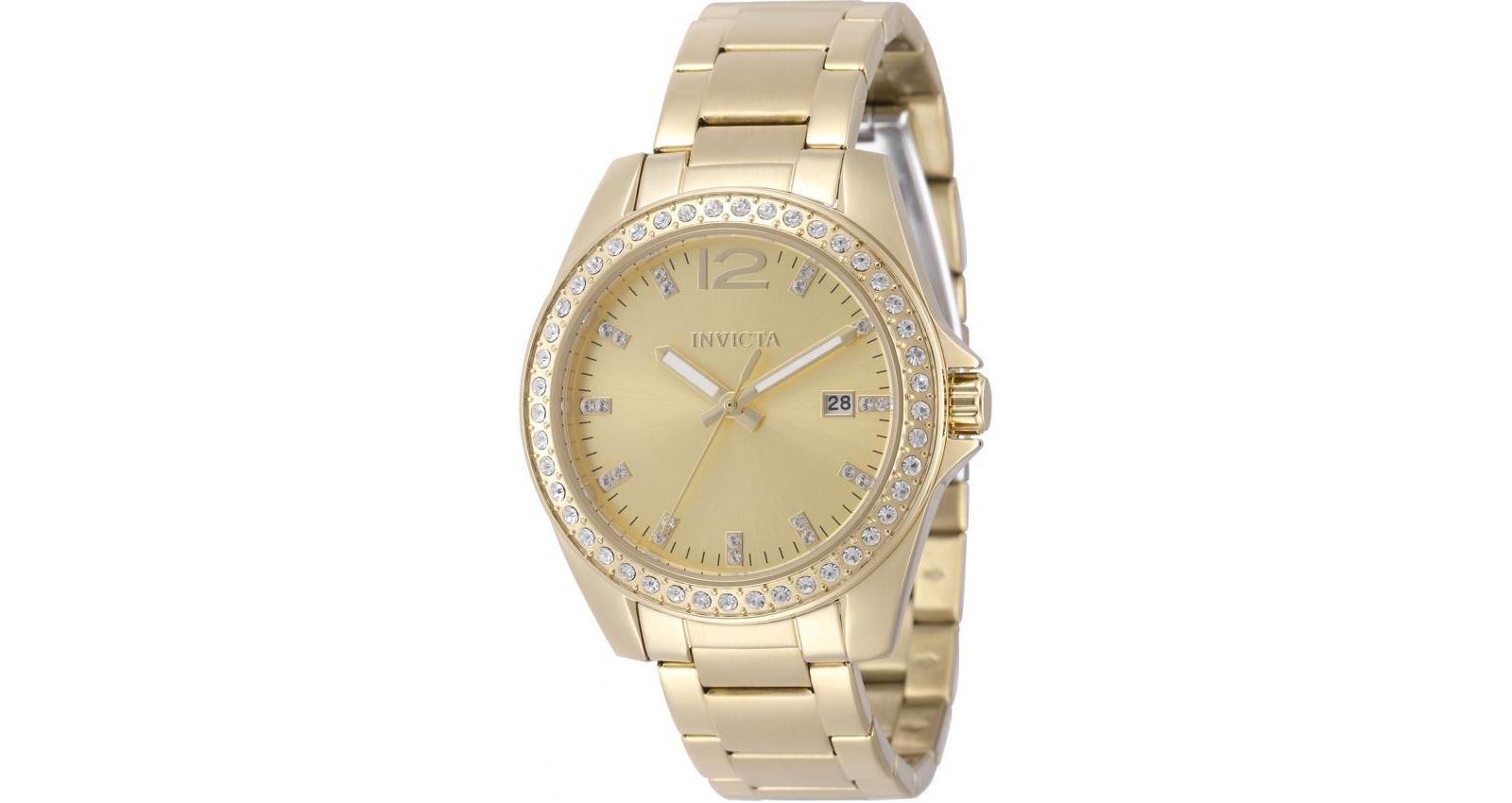 Invicta Женские часы 49847 Angel Quartz PC32, золотые