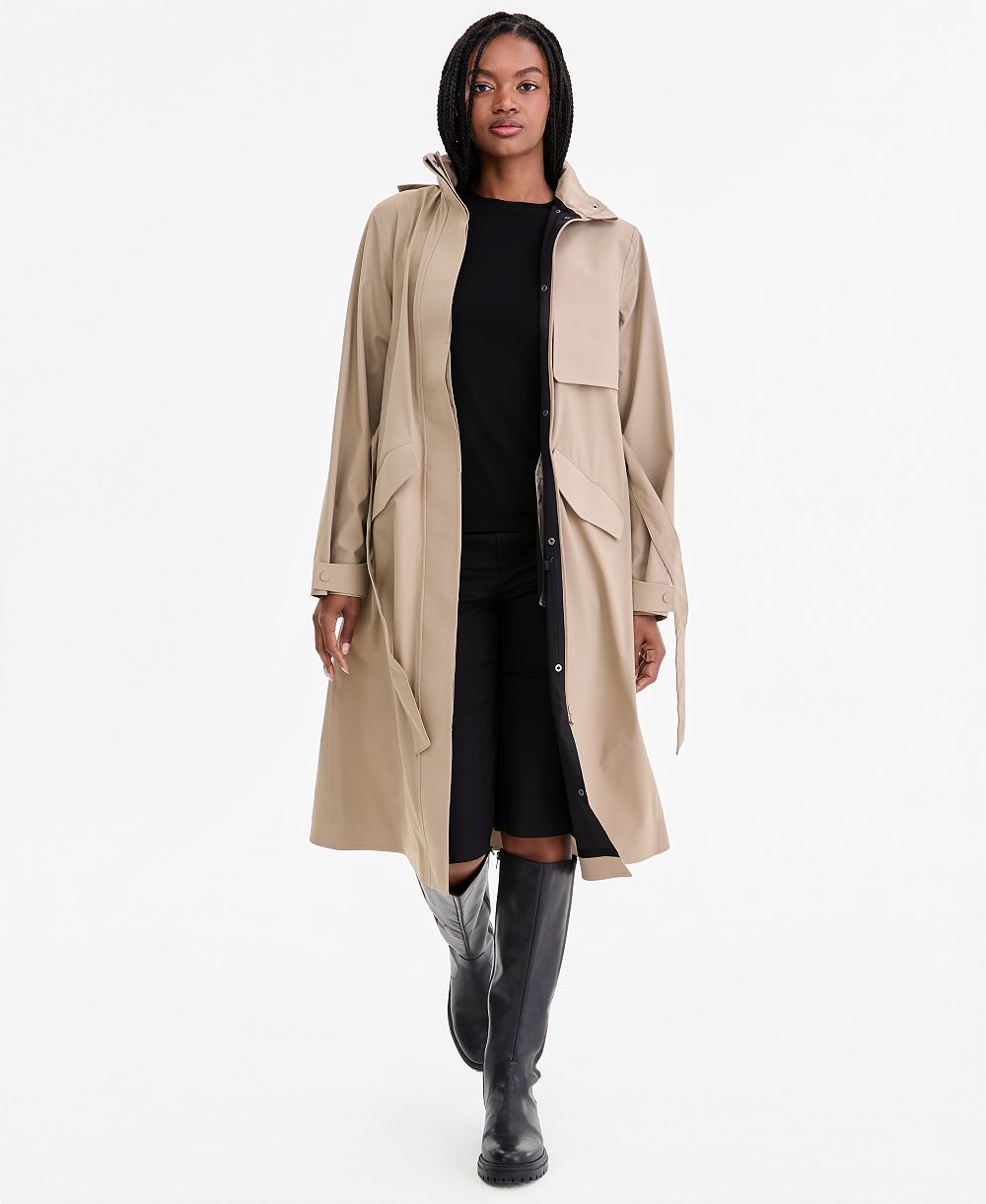 Rains Women's Suva Hardshell Belted Trench Coat