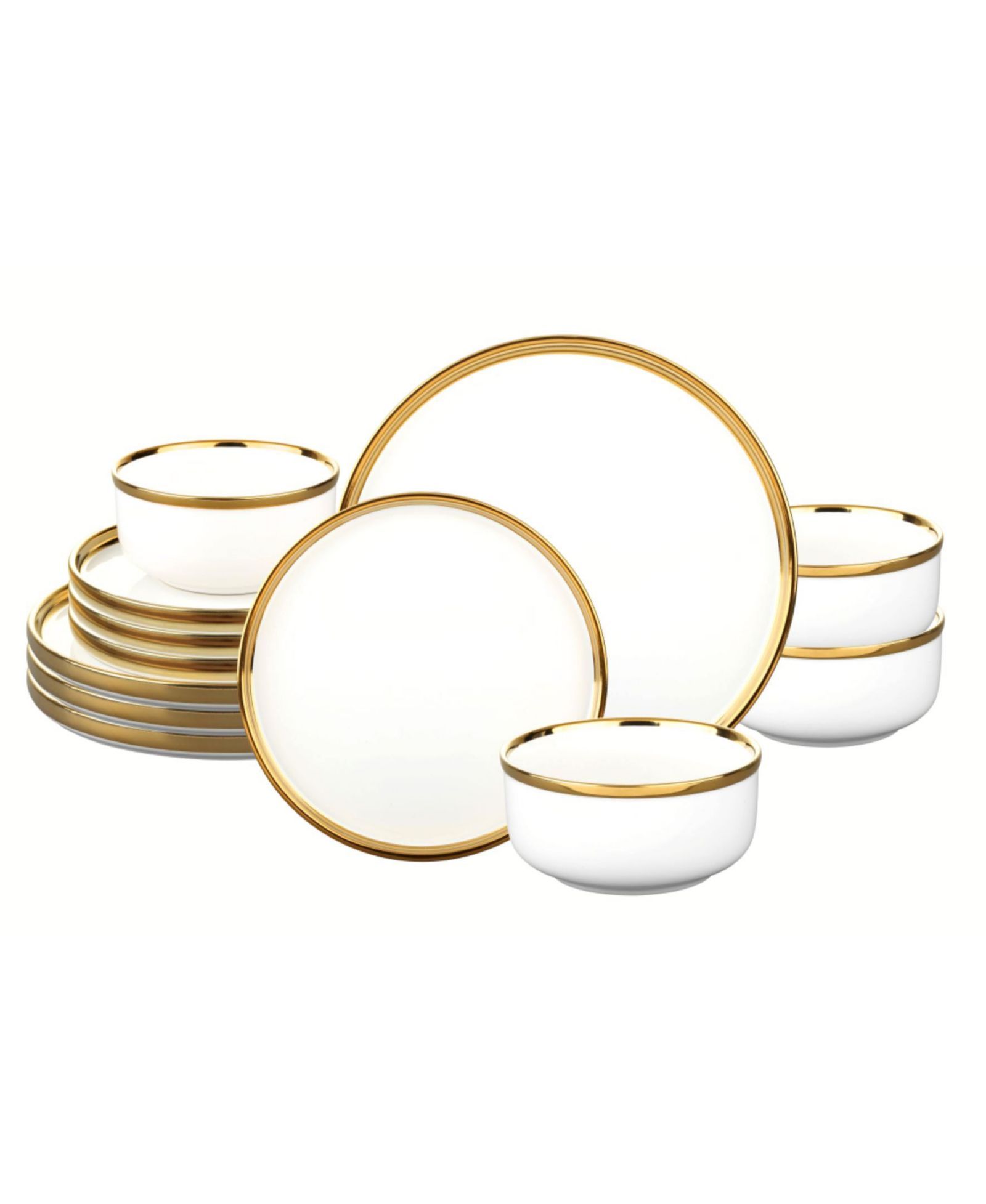 Godinger Hillcrest 12-Piece Dinnerware Set, Service For 4