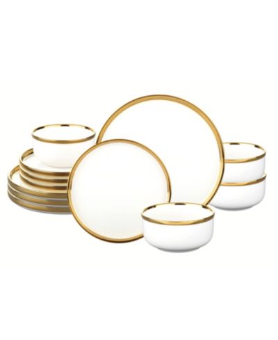 Godinger Hillcrest 12-Piece Dinnerware Set, Service For 4