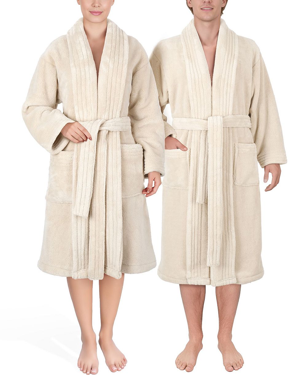 Унисекс махровый банный халат American Soft Linen с воротником-шалью
