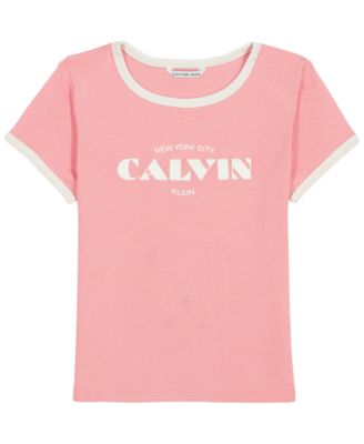 Детская футболка Calvin Klein с логотипом, короткий рукав