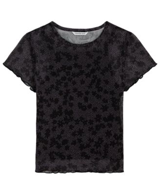 Футболка Calvin Klein Girls' 7-16 Short-Sleeve Mesh