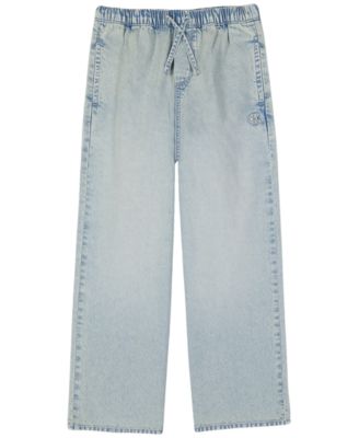 Calvin Klein Girls' 7-16 Wide-Leg Denim Jeans