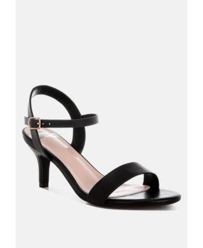 Rag & Co Women's Tomari Pin Buckle Kitten Heel Sandals