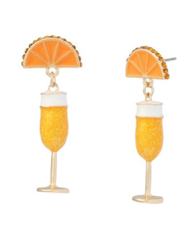 Betsey Johnson серьги-подвески Faux Stone Girl Dinner Mimosa