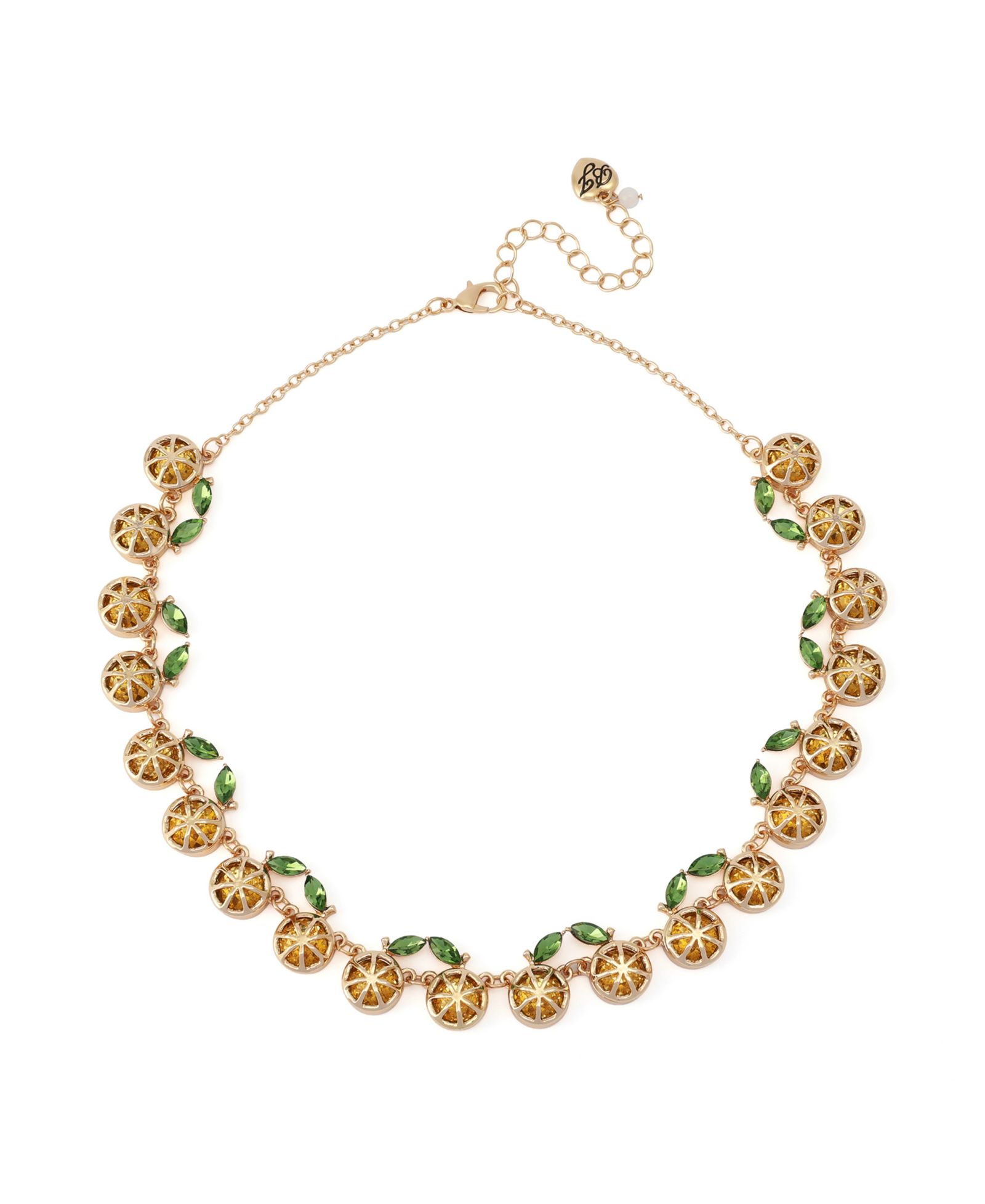 Betsey Johnson Ожерелье Lemon Collar с искусственным камнем