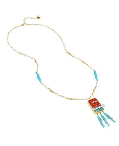 Подвеска Betsey Johnson Faux Stone Girl Dinner Sardines