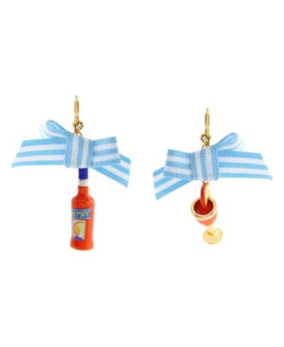 Betsey Johnson серьги-подвески Orange Girl Dinner Betsey Spritz