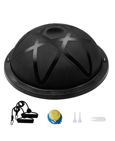 Mecale Half Balance Ball Trainer 660 lbs with Bands for Home Gym