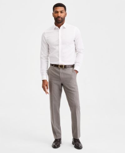 Мужские брюки Michael Kors Classic-Fit Grey Pinstripe Suit Separates