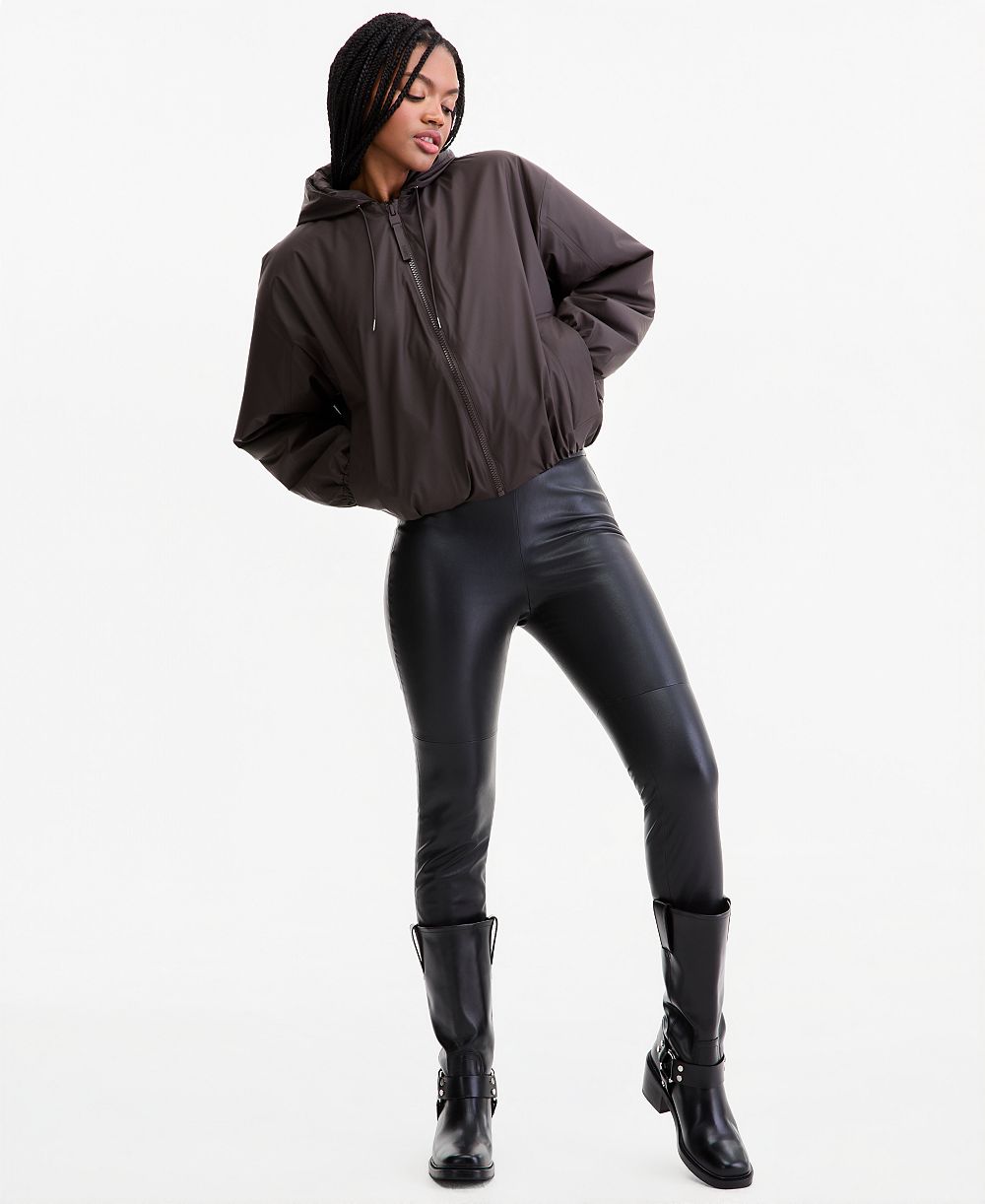 Женская бомбер-куртка Rains Lohja Cropped-Hooded