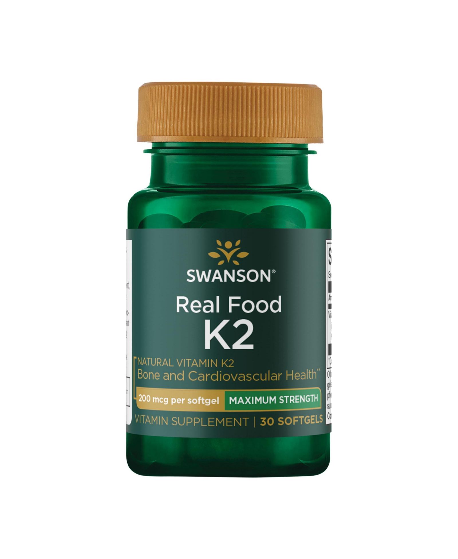 Витамины Swanson Maximum Strength Vitamin K2 (Menaquinone-7), 30 Softgels