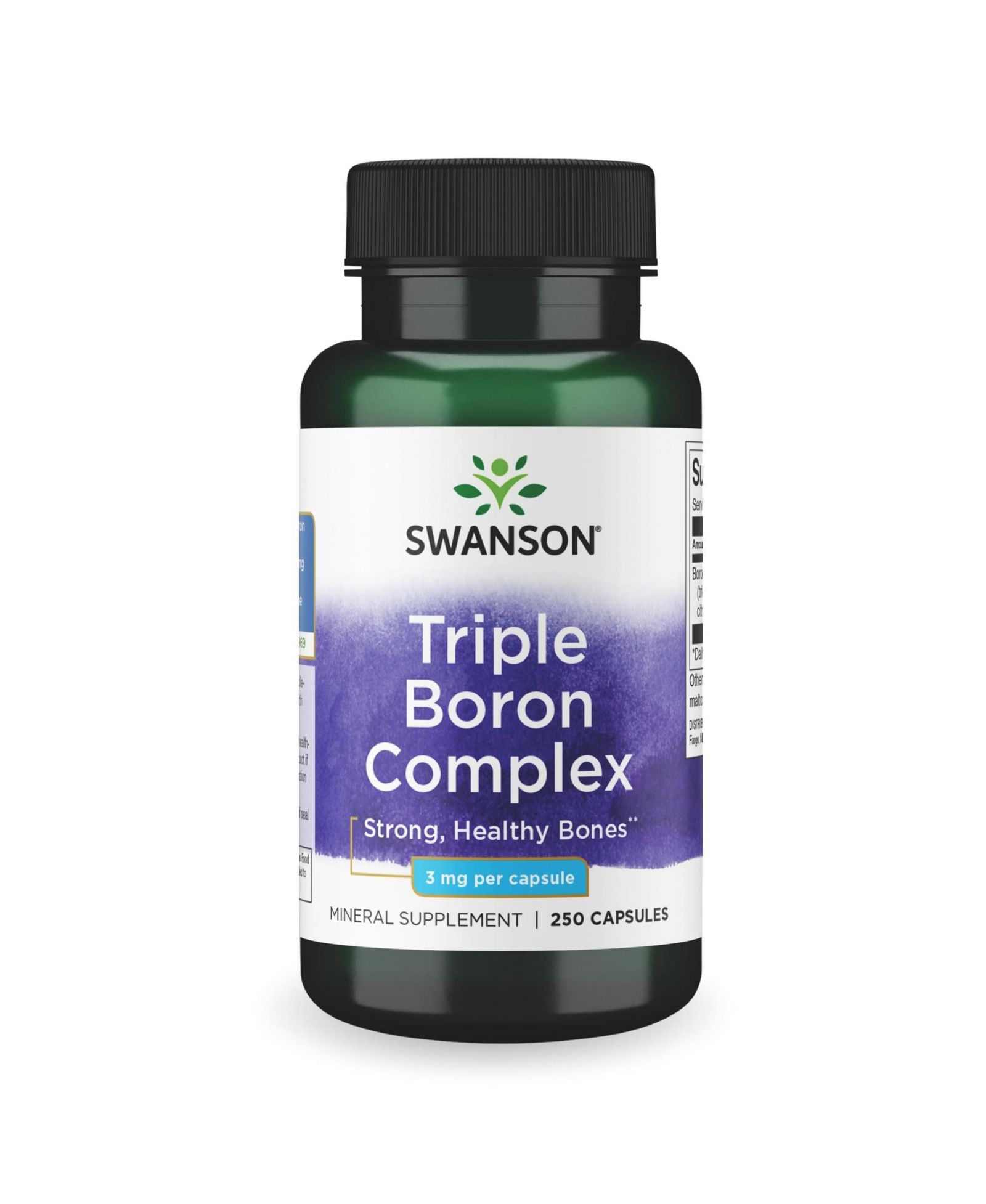 Минеральная добавка Swanson Triple Boron Complex для здоровья костей и суставов, 250 капсул