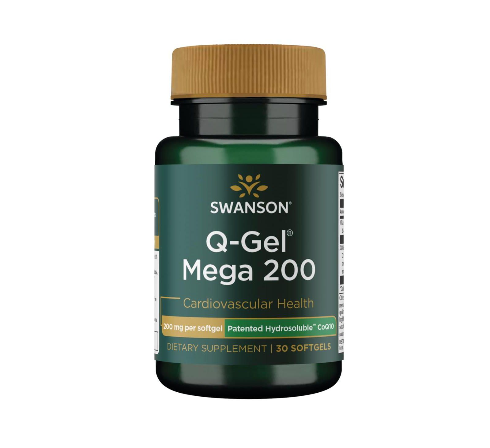 Swanson QGel Mega 200 200 мг 30 капсул