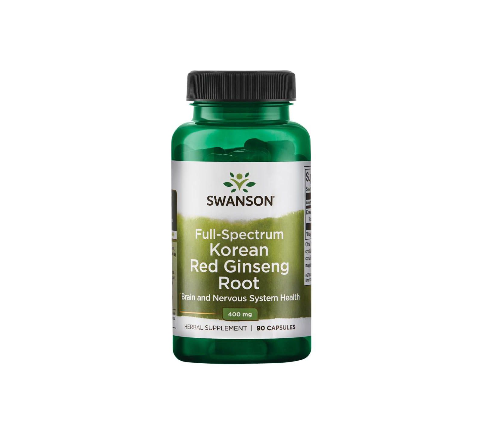 Swanson корейский красный женьшень, 400 mg, 90 капсул