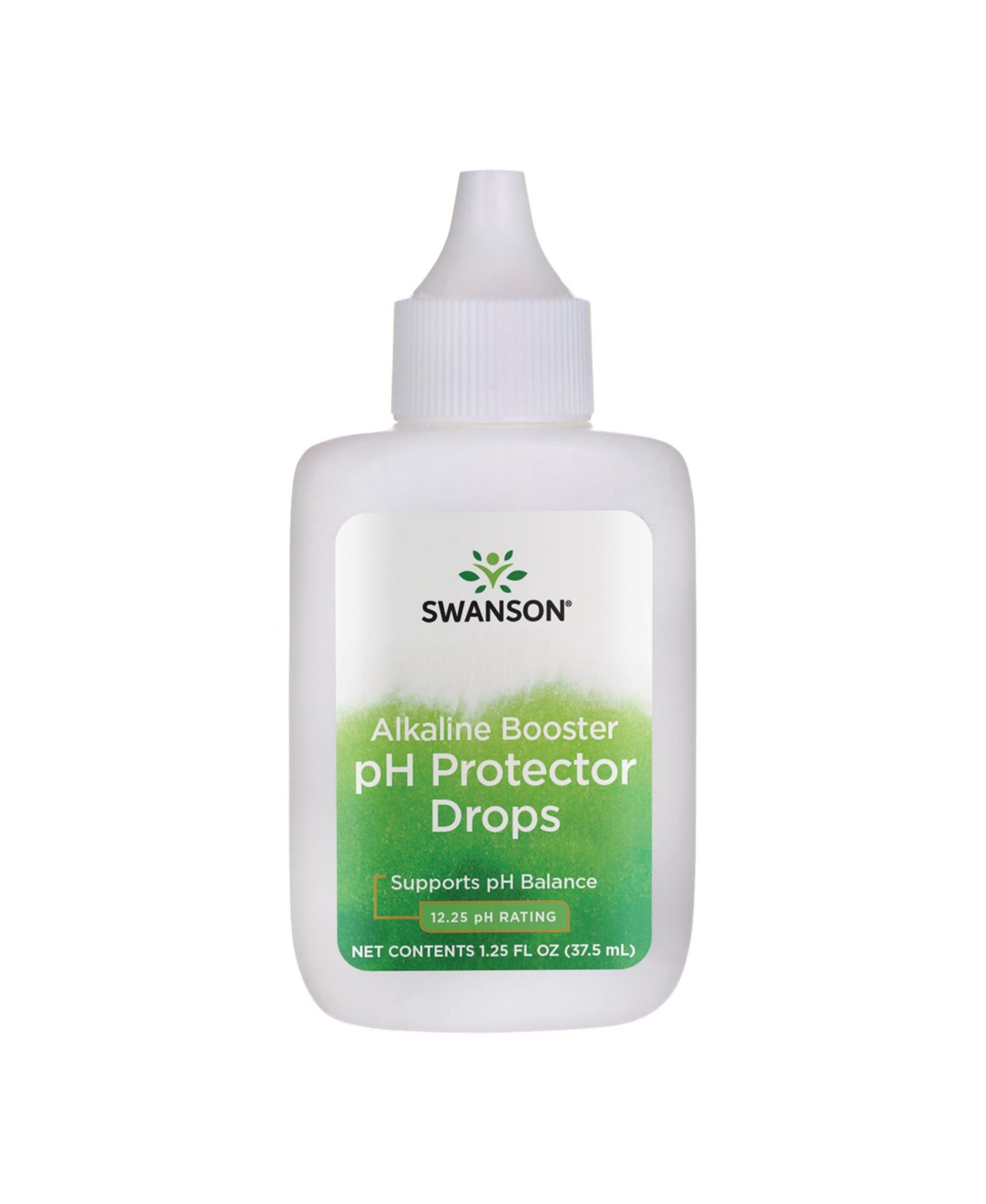 Swanson Alkaline Booster pH Protector Drops, 12.25 pH Rating, Make Your Own Alkaline Water, Add to Distilled Water for pH Balance, 1.25 Fl Oz