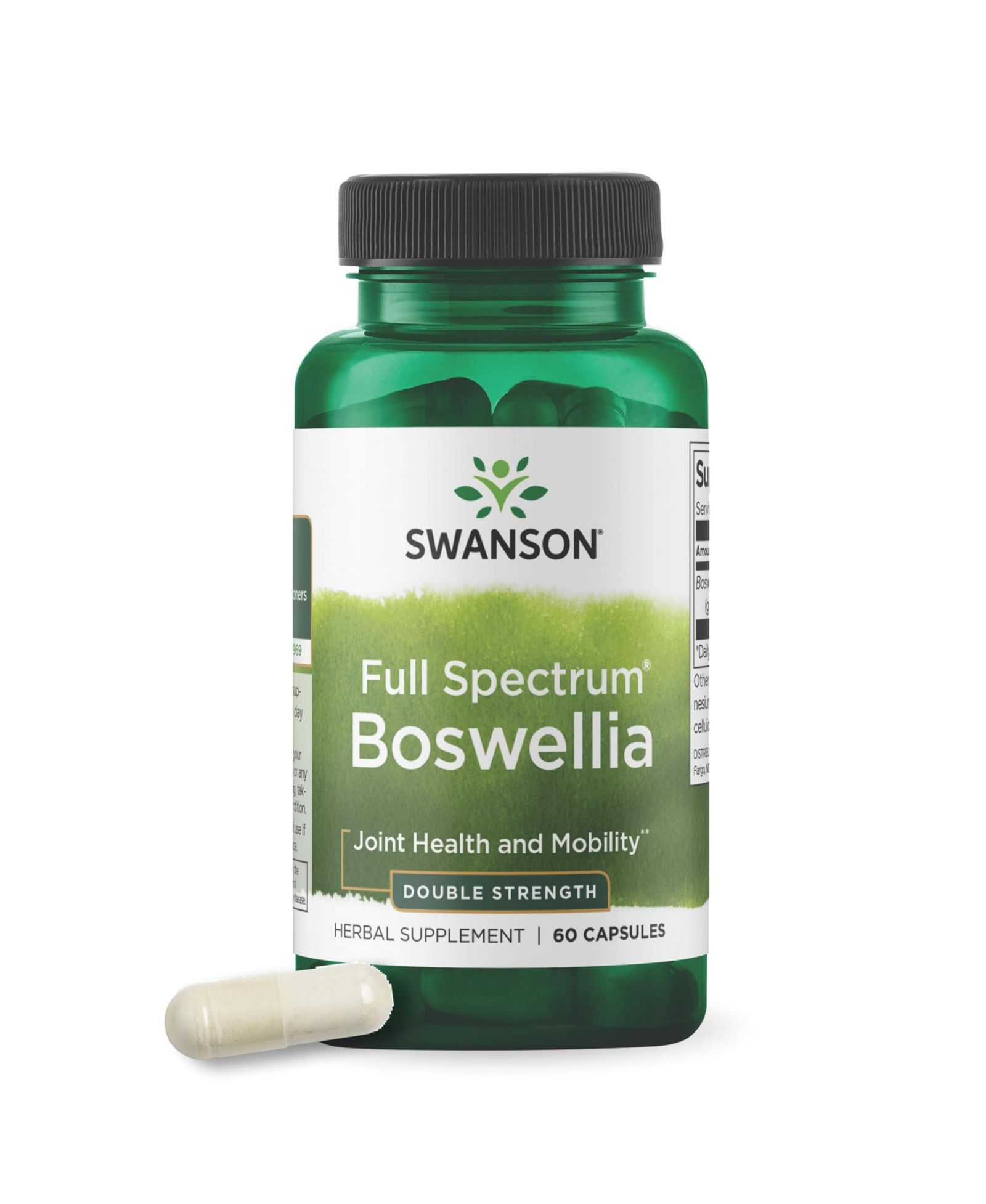 Добавка Swanson Boswellia Double Strength, поддержка суставов и подвижности, 60 капсул