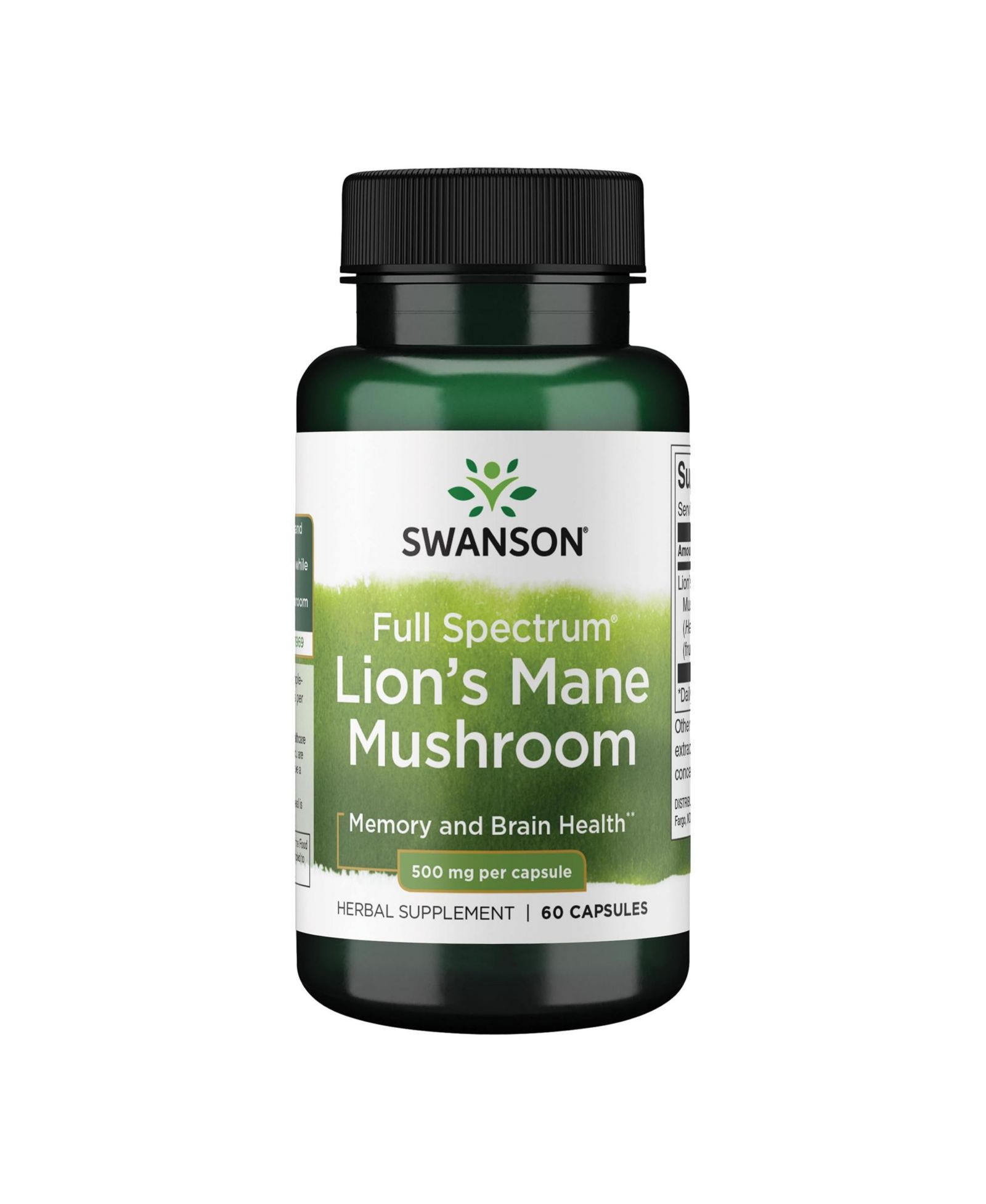 Swanson Капсулы грибов Lion's Mane 500 mg
