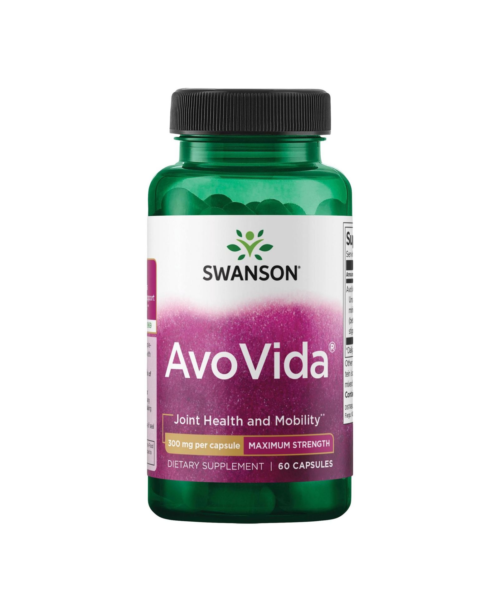 БАД Swanson AvoVida 300 mg, Joint Health and Mobility, 60 Capsules