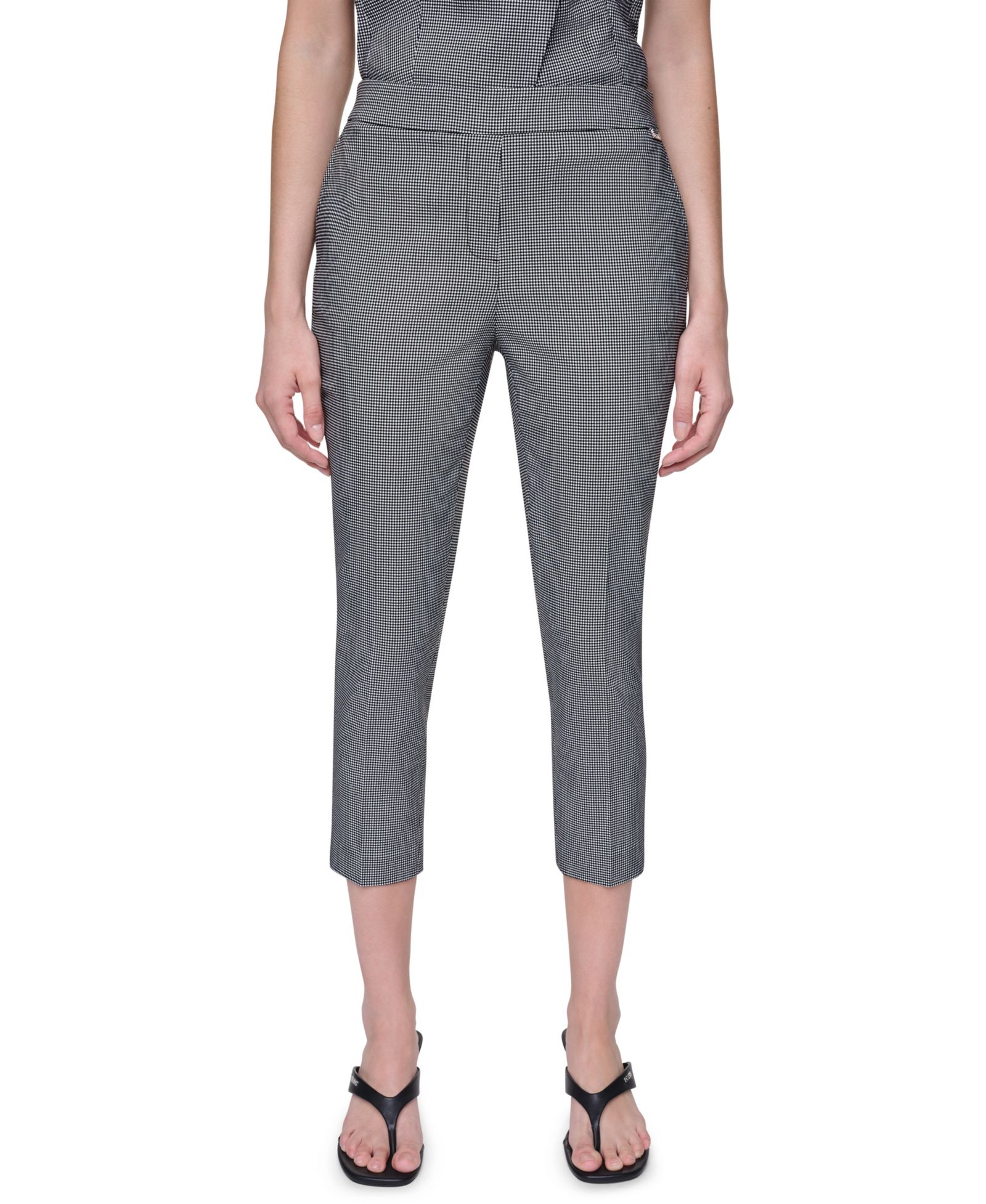 DKNY Petite Houndstooth Millenium Ankle Pants
