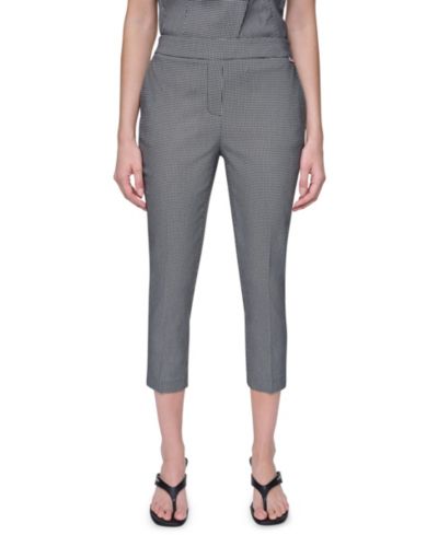 DKNY Petite Houndstooth Millenium Ankle Pants
