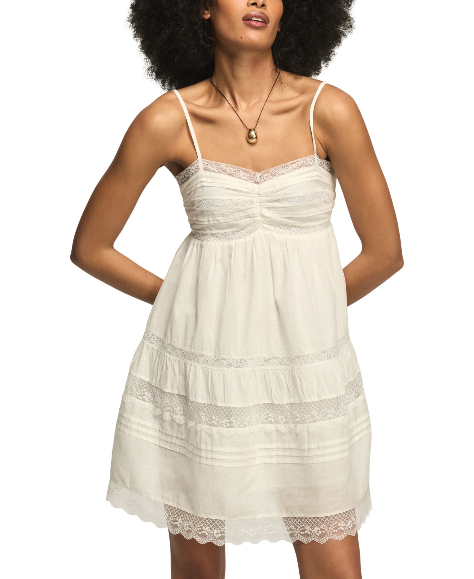 Женское мини-платье Lucky Brand Sleeveless Trim Mix
