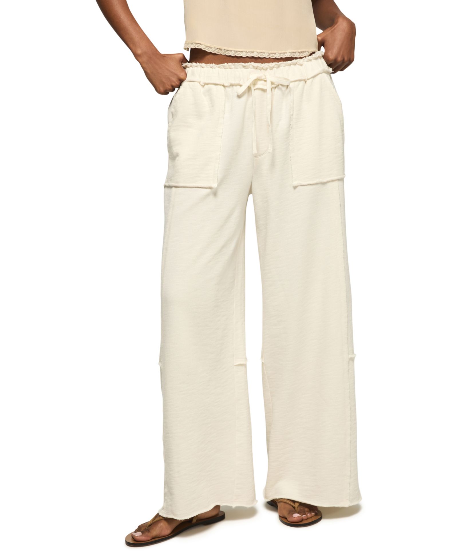 Lucky Brand Женский хлопковый брюки широкие