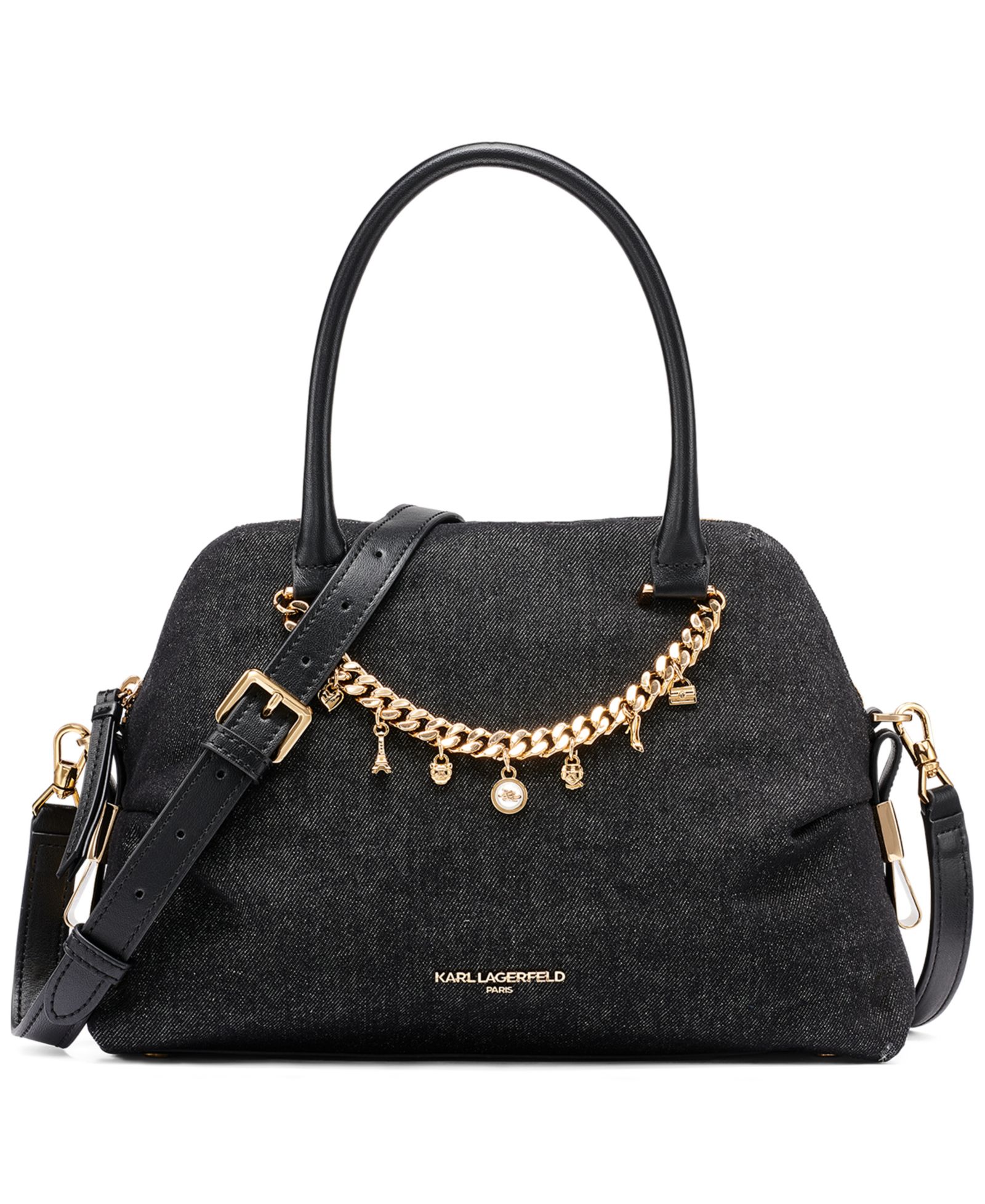 KARL LAGERFELD PARIS Charlaine Medium Satchel Handbag