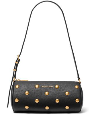 Michael Kors Маленькая кожаная сумка-баул Izzy Small Leather Barrel Pouchette Handbag