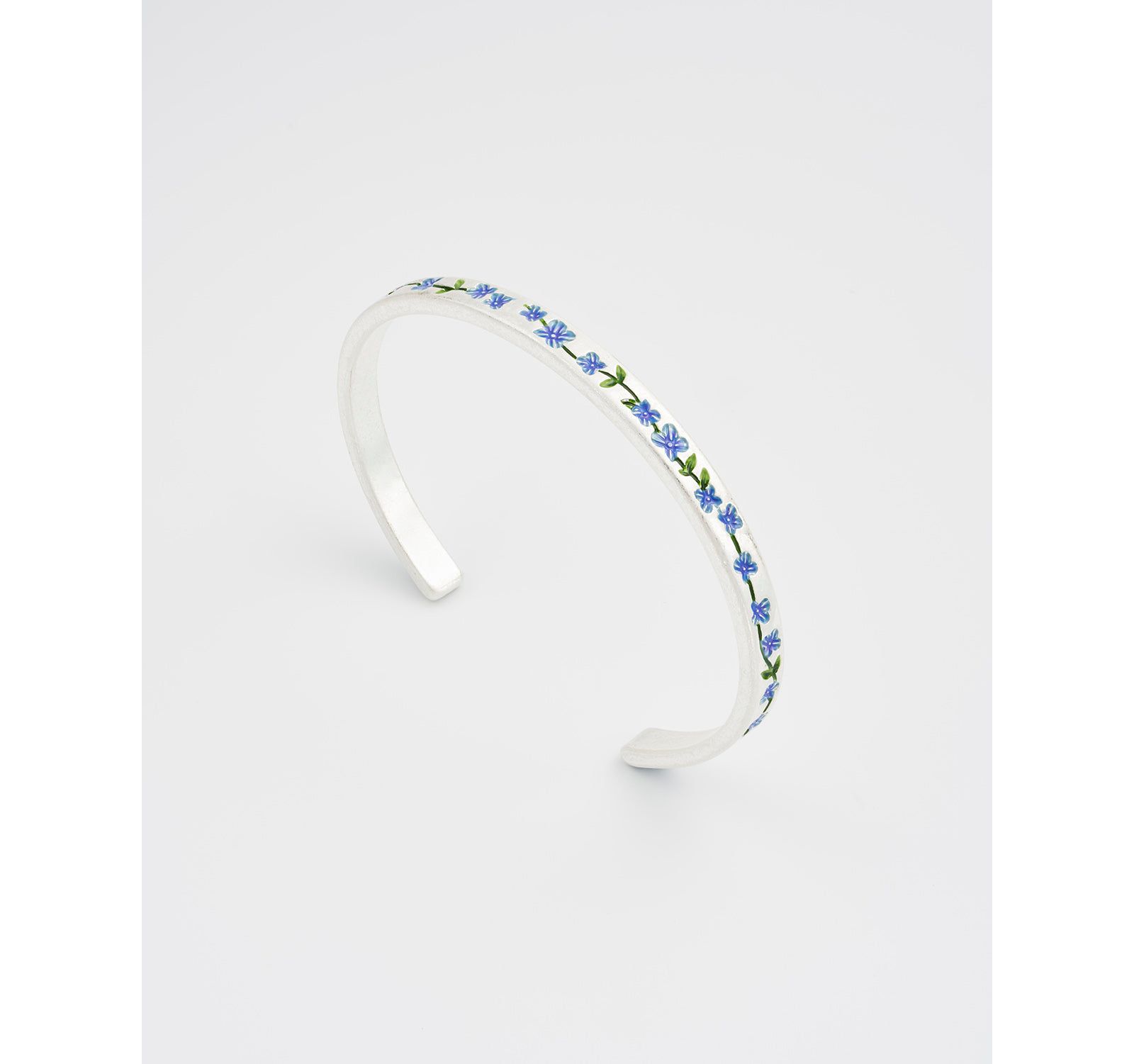 Fable England Forget Me Not Silver Bangle