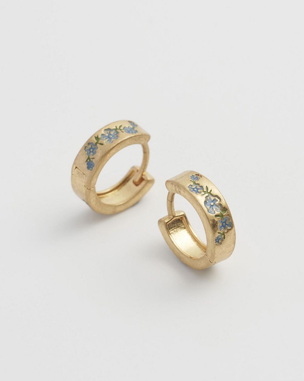 Серьги-кольца Fable England Forget-Me-Not Mini Hoop