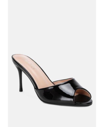 London Rag Womens Lilith Peep Toe Stiletto Heel Sandals