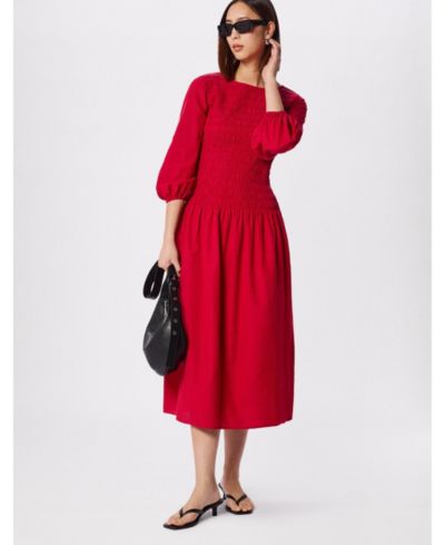 Whistles Women's Smocked Bodice Midi Dress