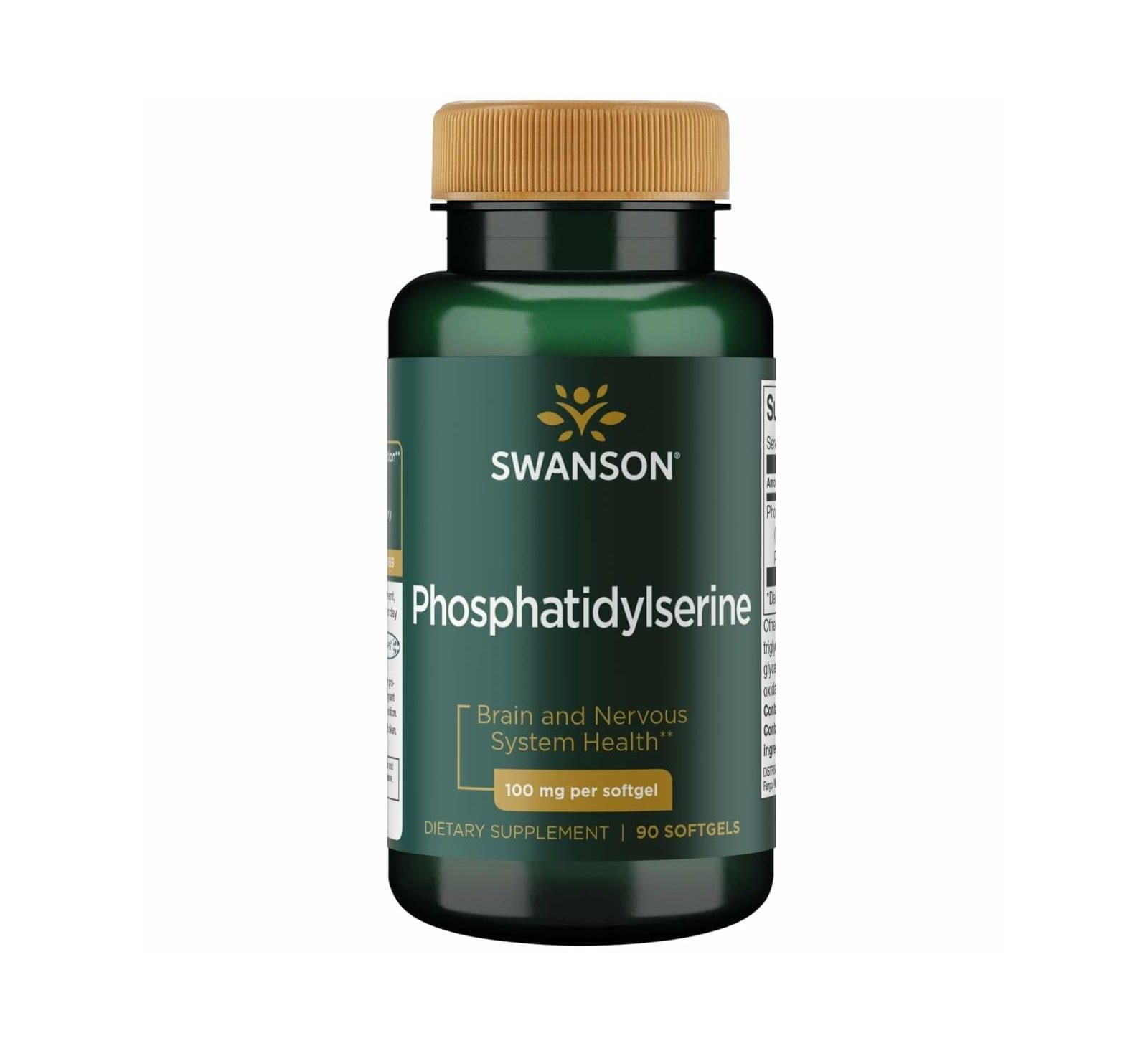 Фосфатидилсерин Swanson, 100 мг, 90 мягких капсул