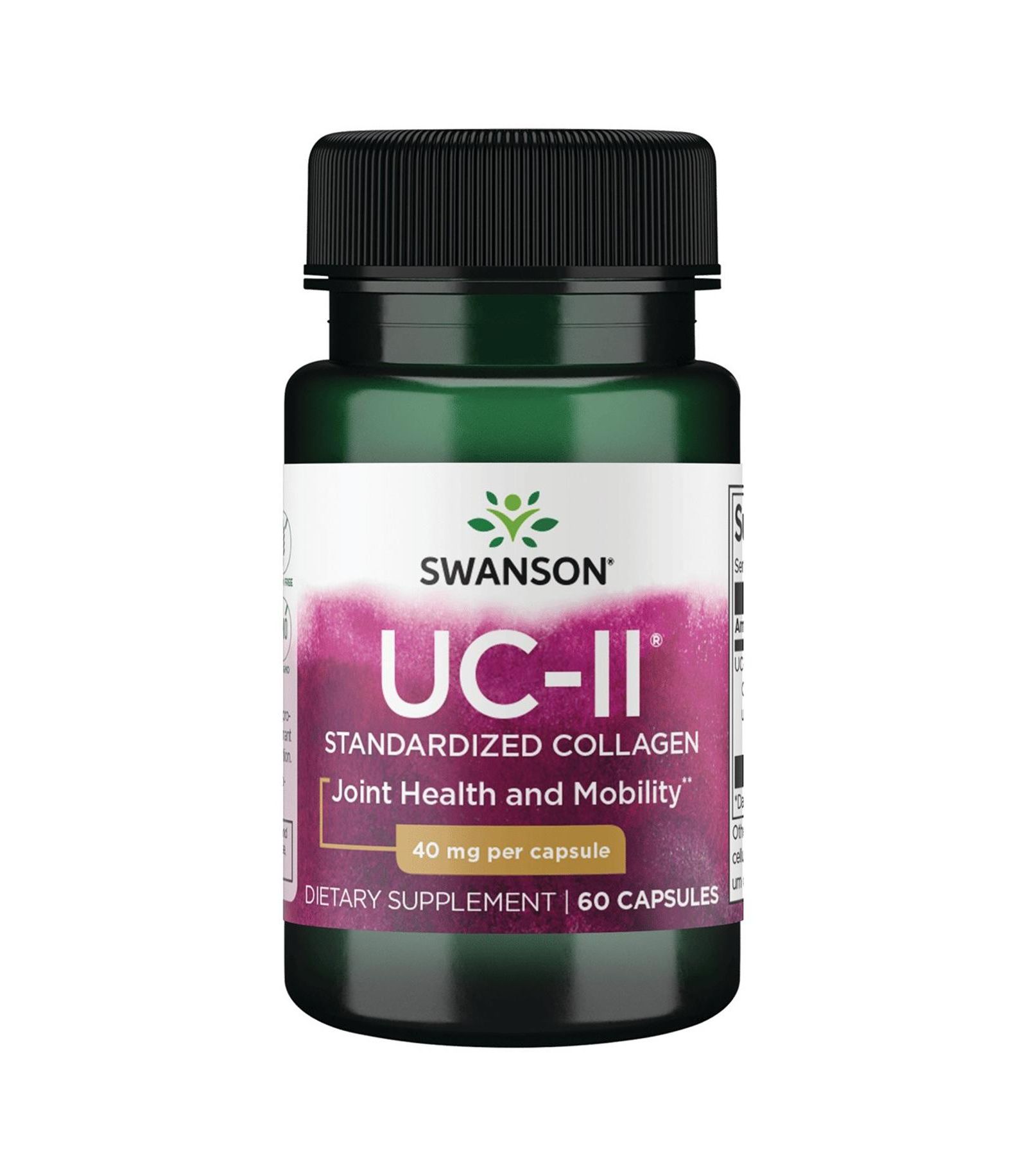 Swanson UcII стандартизированный коллаген, 40 мг, 60 капсул