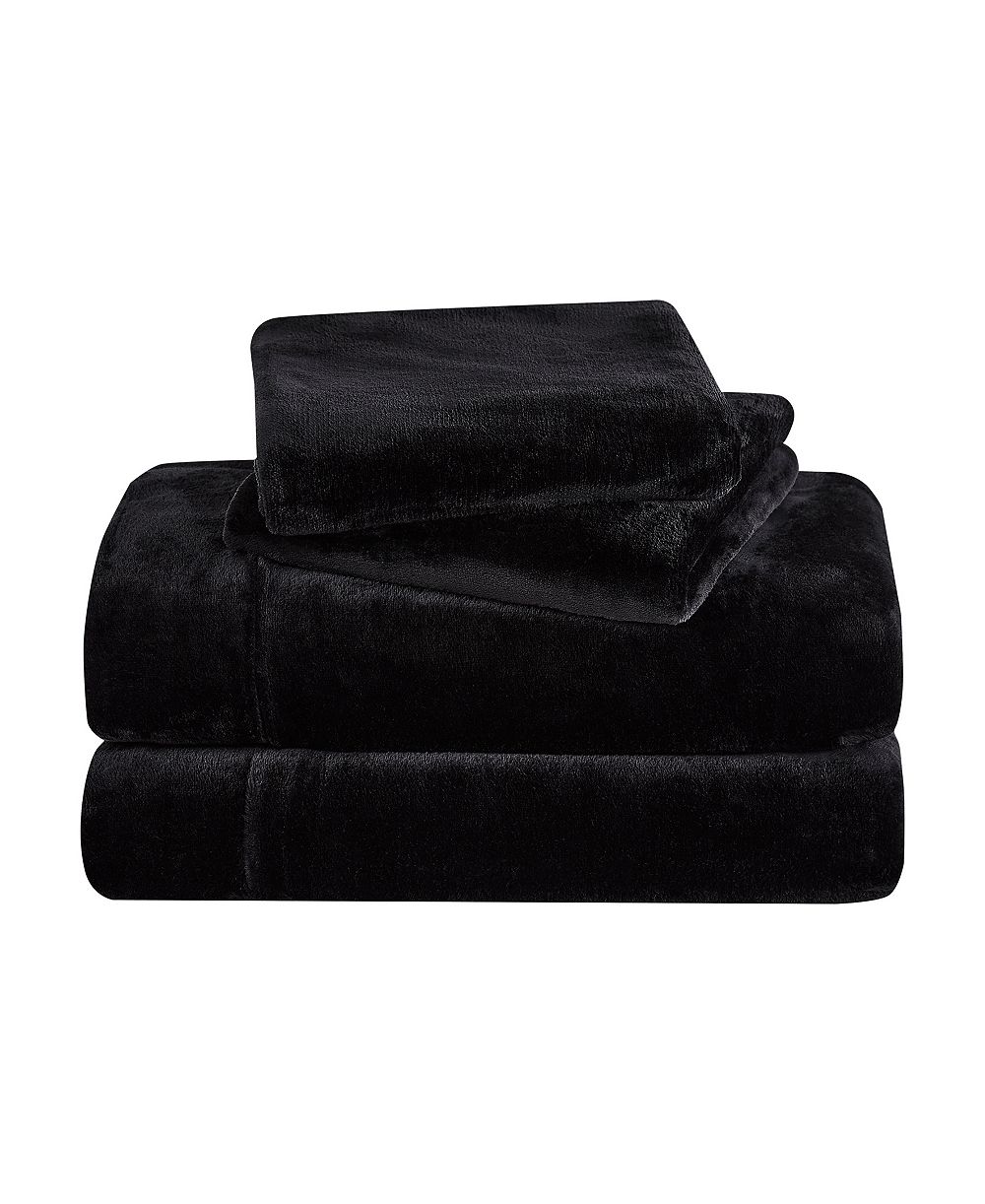 Sweet Home Collection Ultra Soft Microplush Solid Fleece 4-Piece Sheet Set, King