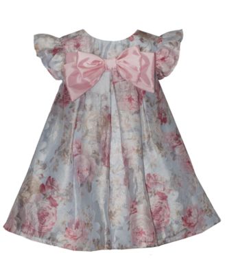 Платье Bonnie Baby для девочек с коротким рукавом и бантом