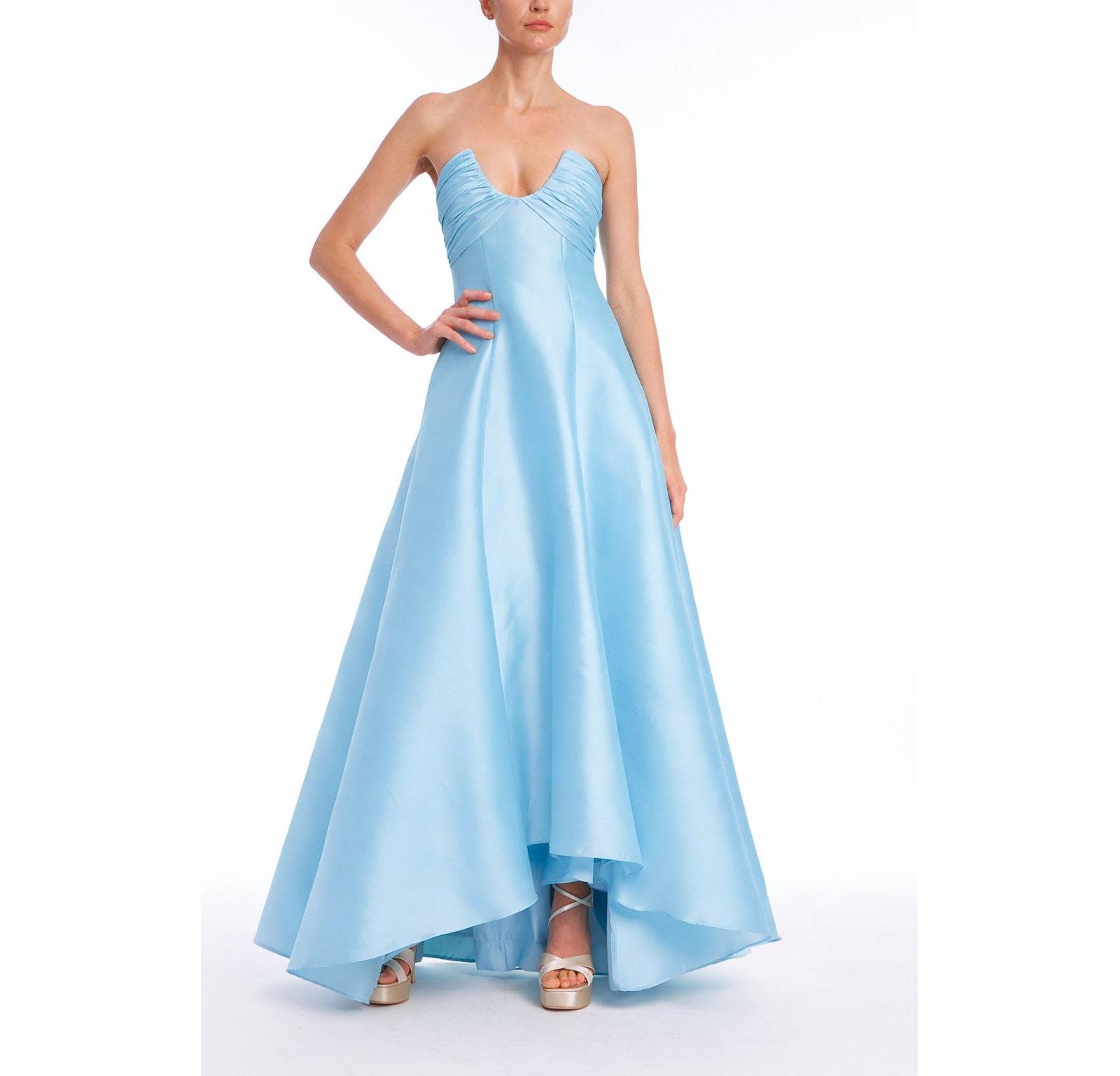 Женское вечернее платье Badgley Mischka A-Line с открытыми плечами и вырезом sweetheart